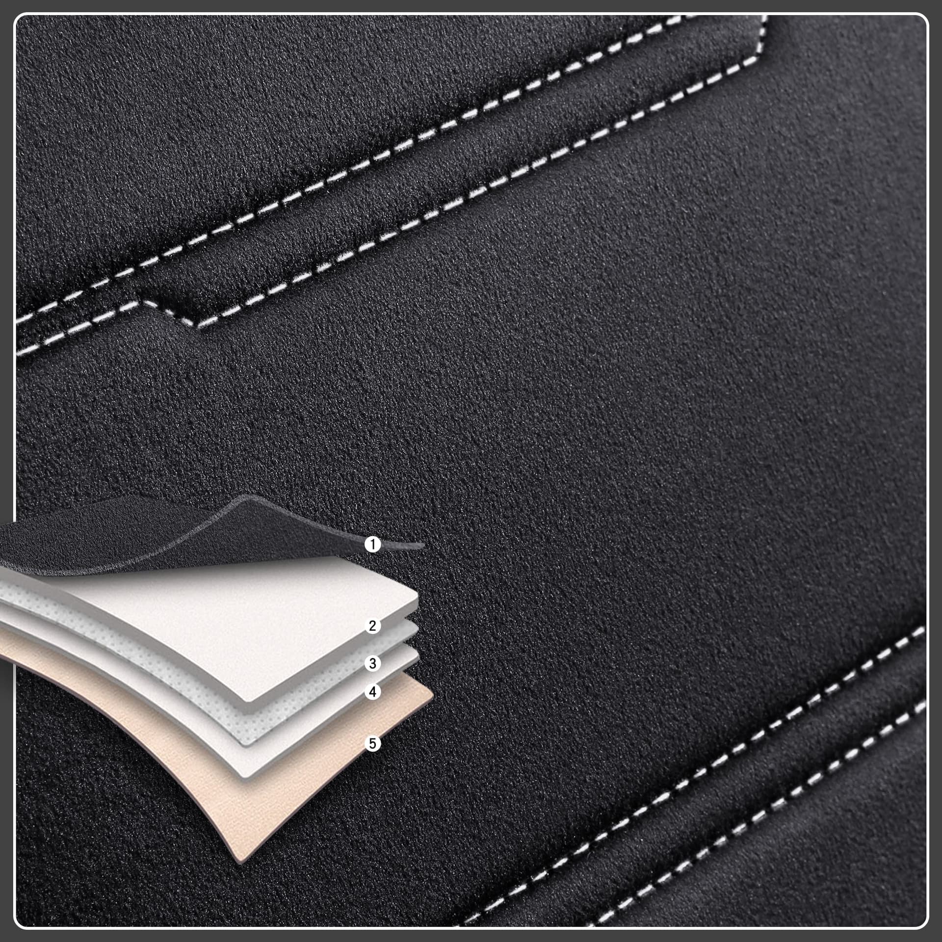 Housses de siège auto pour Volvo S90 V90 | Ensemble complet pour sièges avant | Série AIE 5