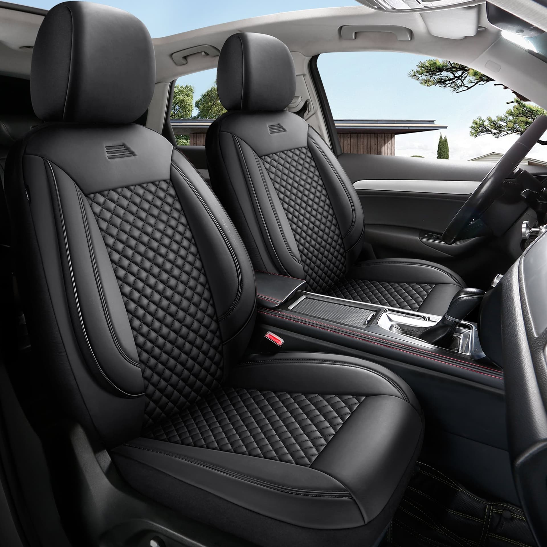 Housses de siège auto pour Opel Meriva B in pasvorm | Ensemble complet pour sièges avant | Série AIS 8