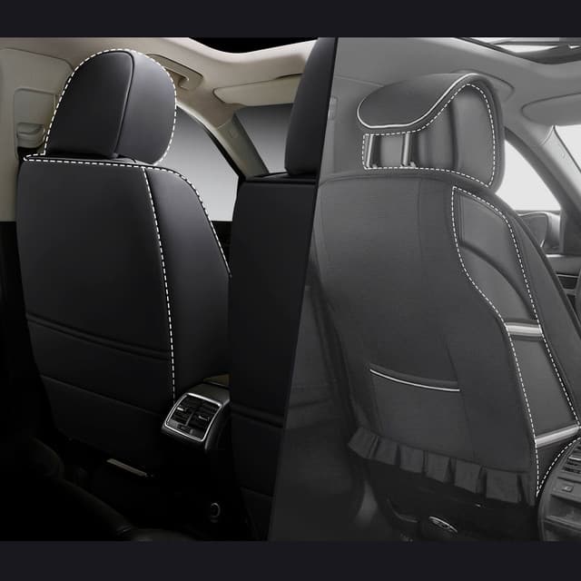 Housses de siège auto pour Mercedes GLC X253 C253 | Lot de 2 | Simili cuir haut de gamme (Skai) | Série CLS900 5