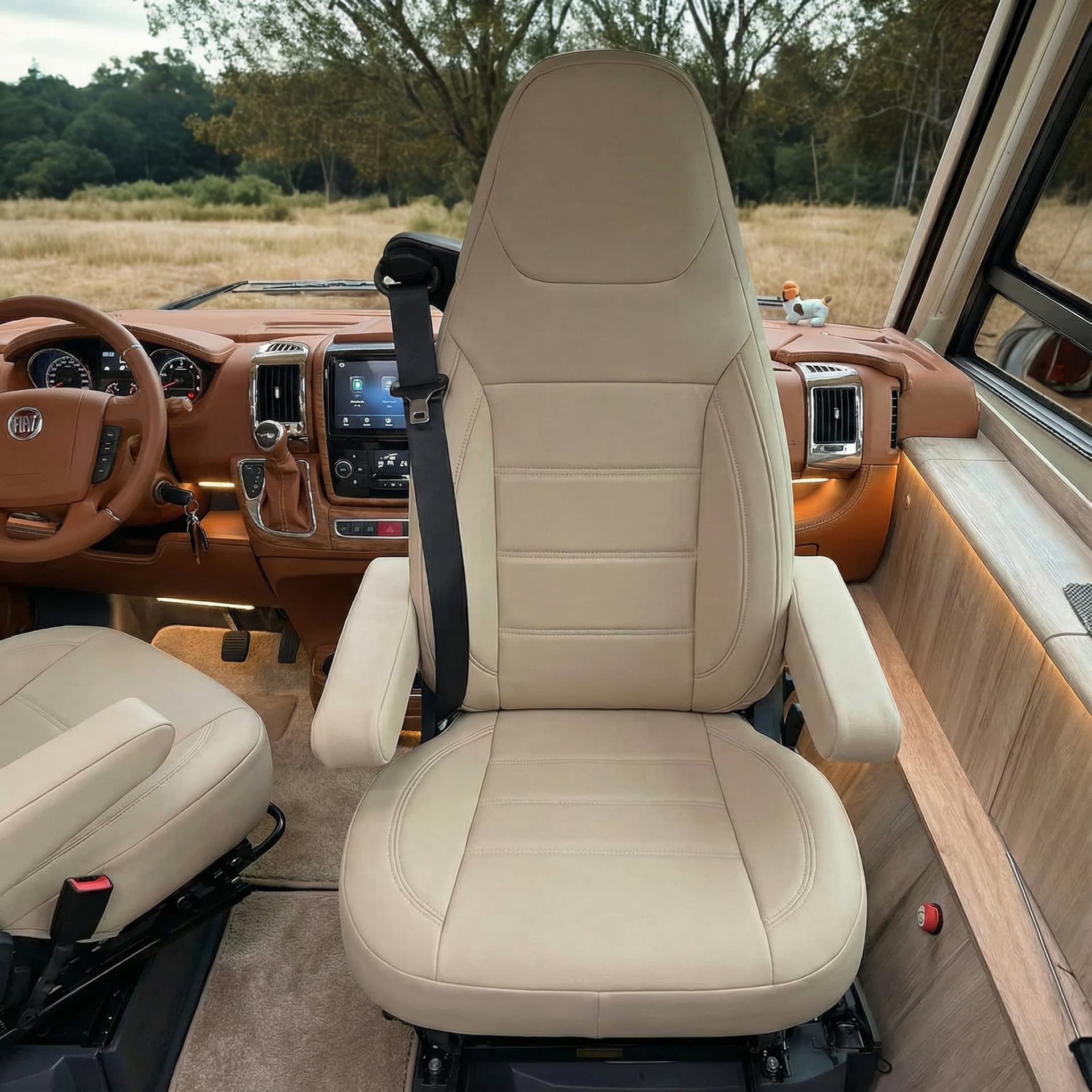 Housses de siège pour camping-car Fiat Ducato X250 | Avec accoudoirs | Lot de 2 | Série CBS 3