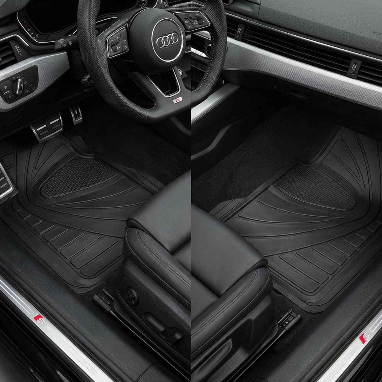 Tapis de voiture en caoutchouc – lot de 4 | Série R 7