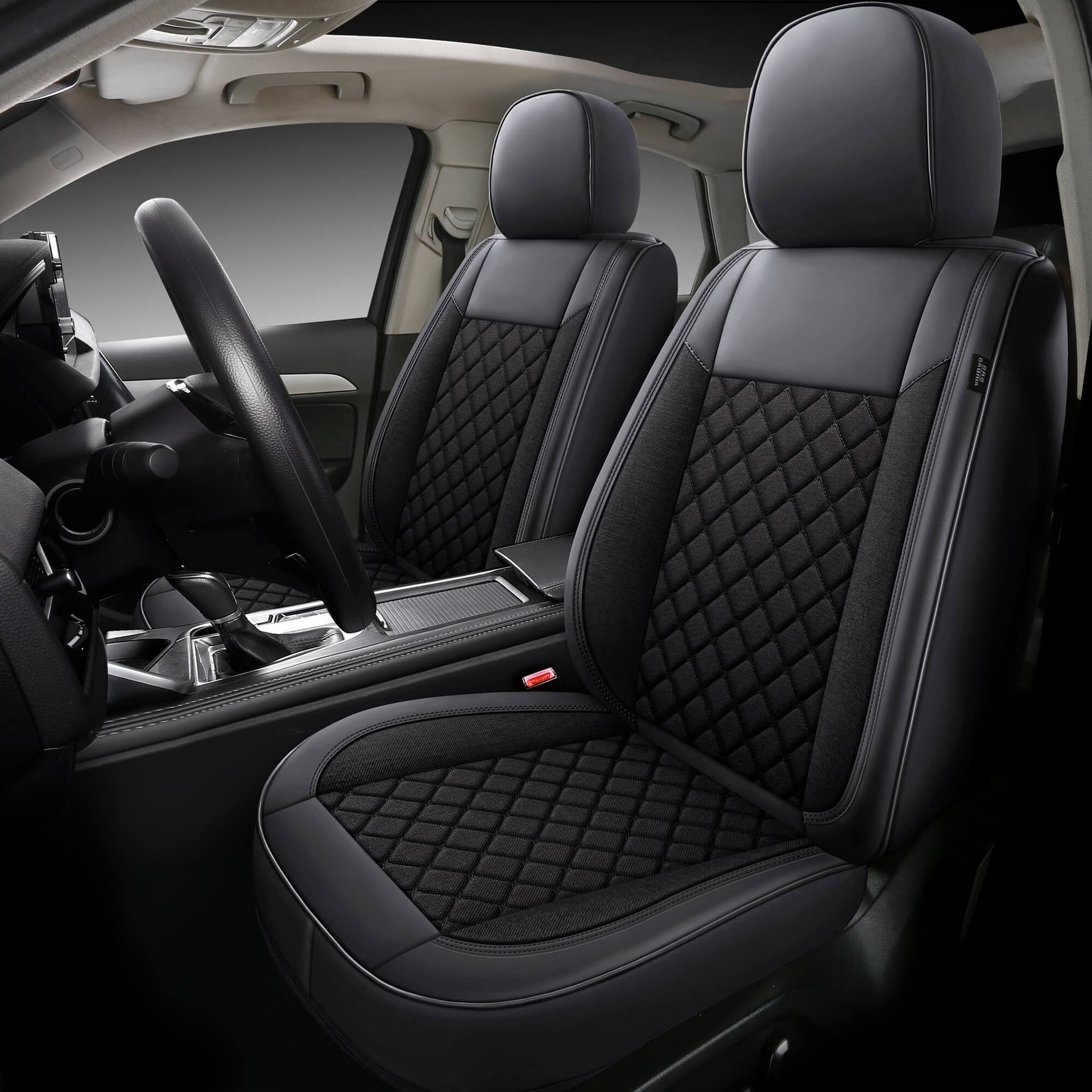Housses de siège auto pour Opel Corsa E | Lot de 2 | Simili cuir haut de gamme (Skai) | Série CLS900