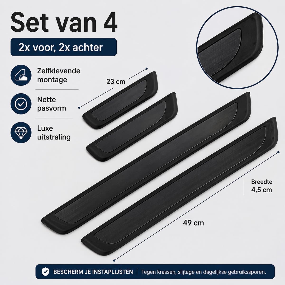 Seuils de porte pour Jaguar XF 2 – lot de 4 | Série S2 4
