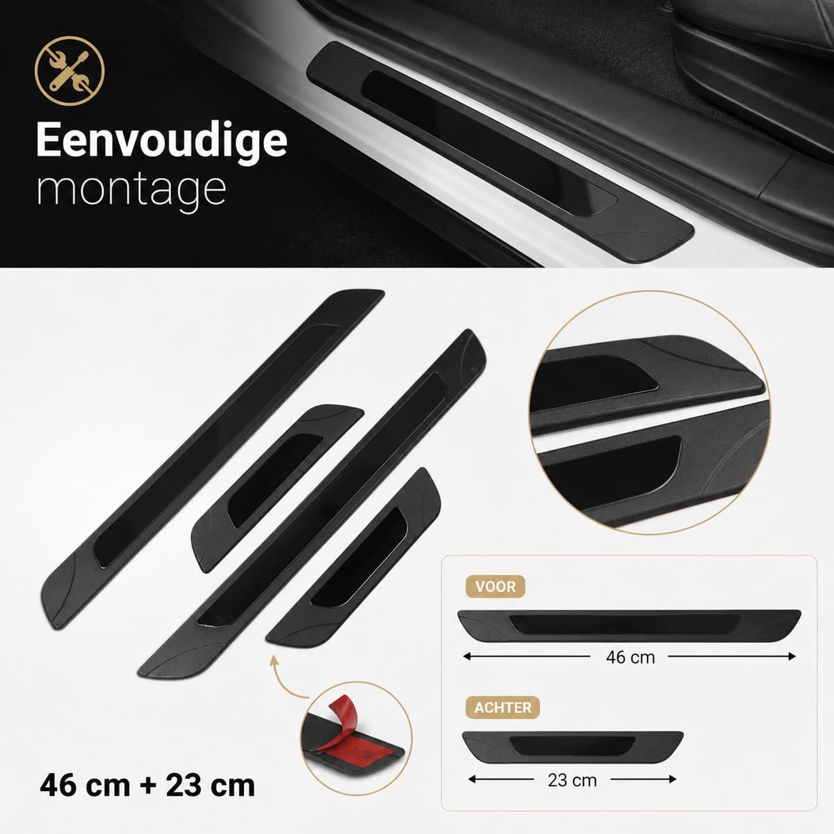 Seuils de porte pour Renault Clio 4 – lot de 4 | Série TS 2