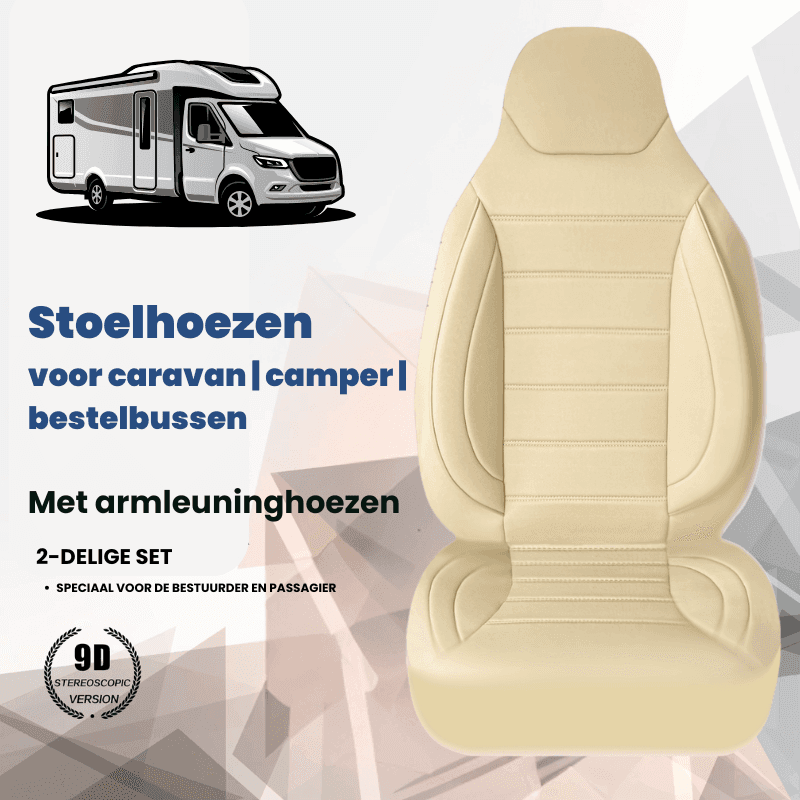 Housses de siège pour camping-car Peugeot Boxer | Avec accoudoirs | Lot de 2 | Série CBS 5