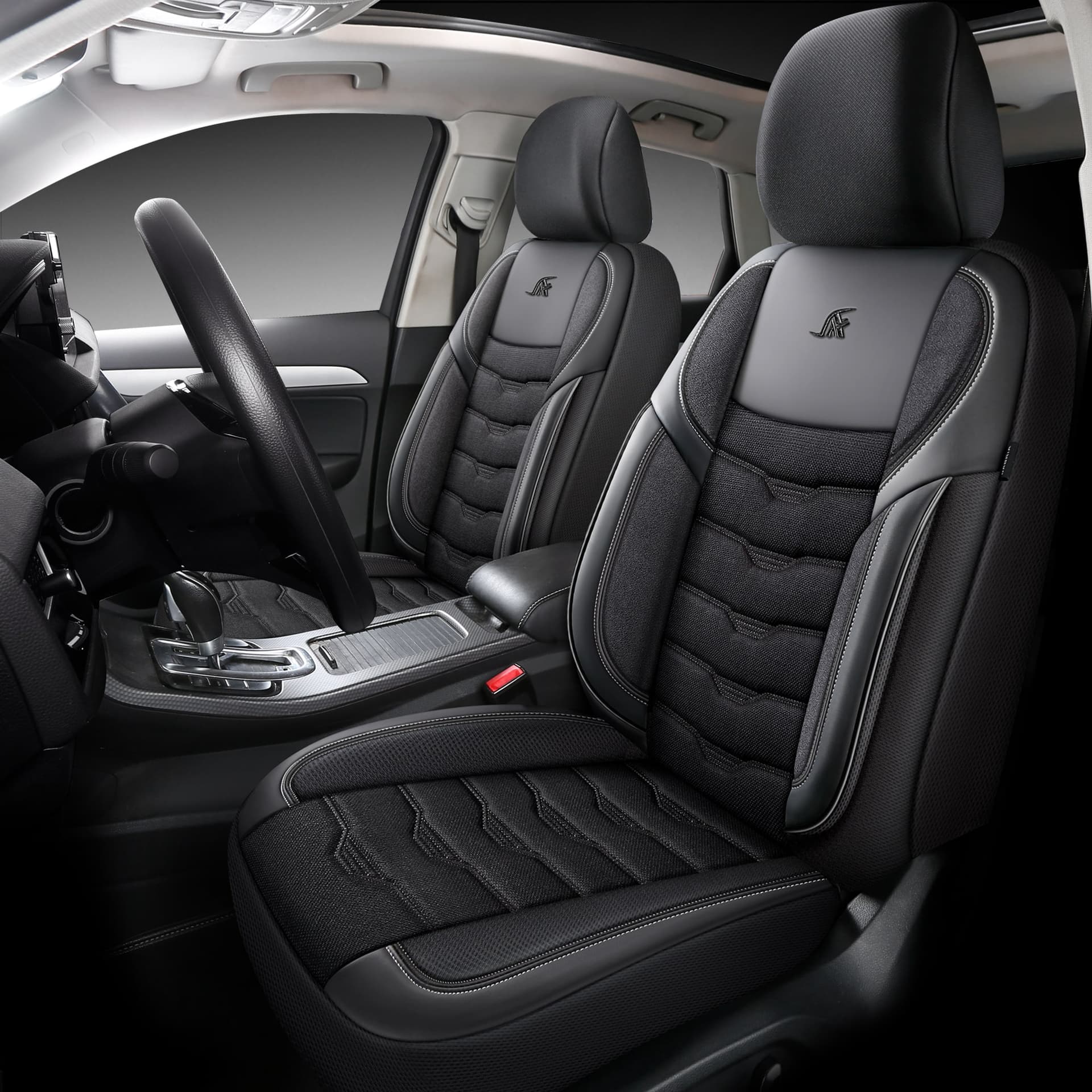 Housses de siège de voiture pour Citroen C4 Aircross | Ensemble complet pour sièges avant | Série AID 11