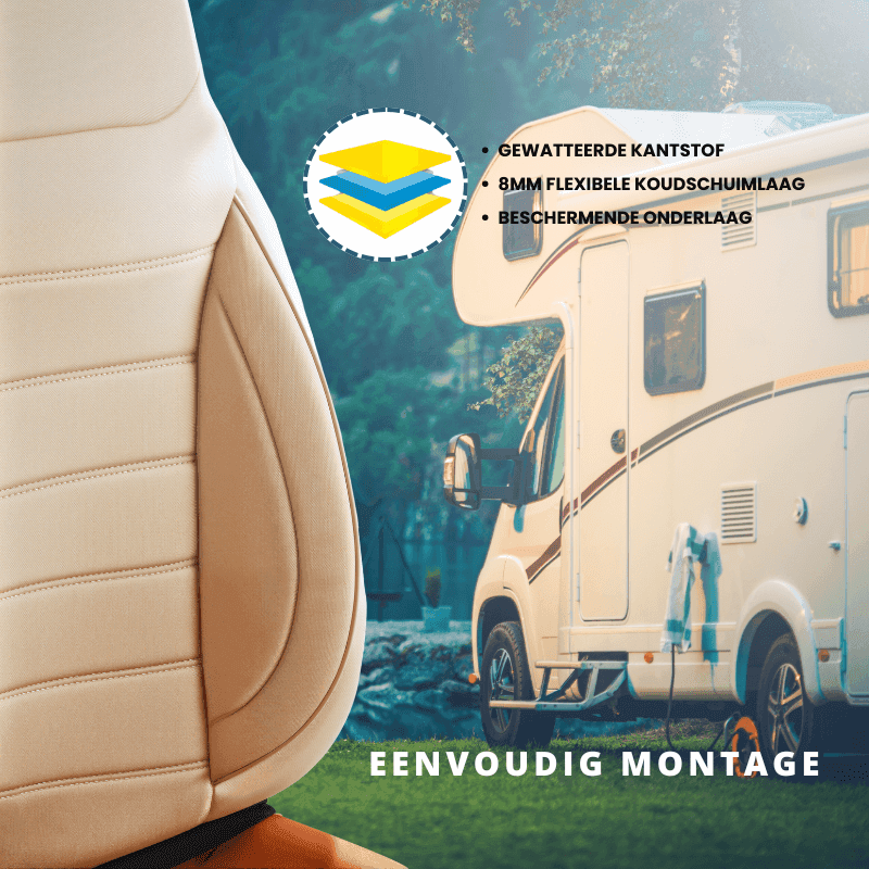 Housses de siège pour camping-car Fiat Ducato Classic | Avec accoudoirs | Lot de 2 | Série CBS 10